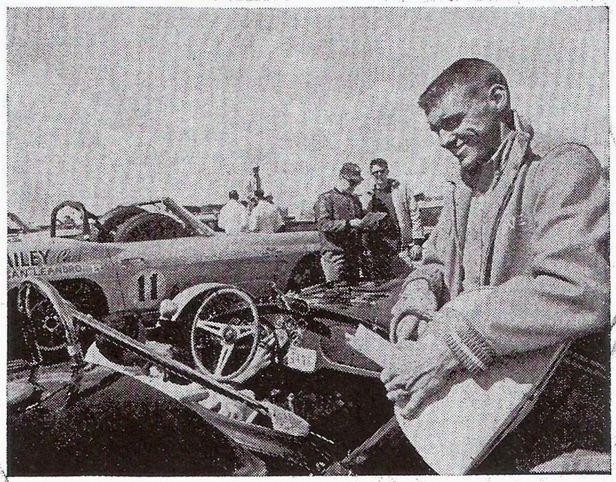 Dave MacDonald and Red Faris at Cotati Raceway in 1963